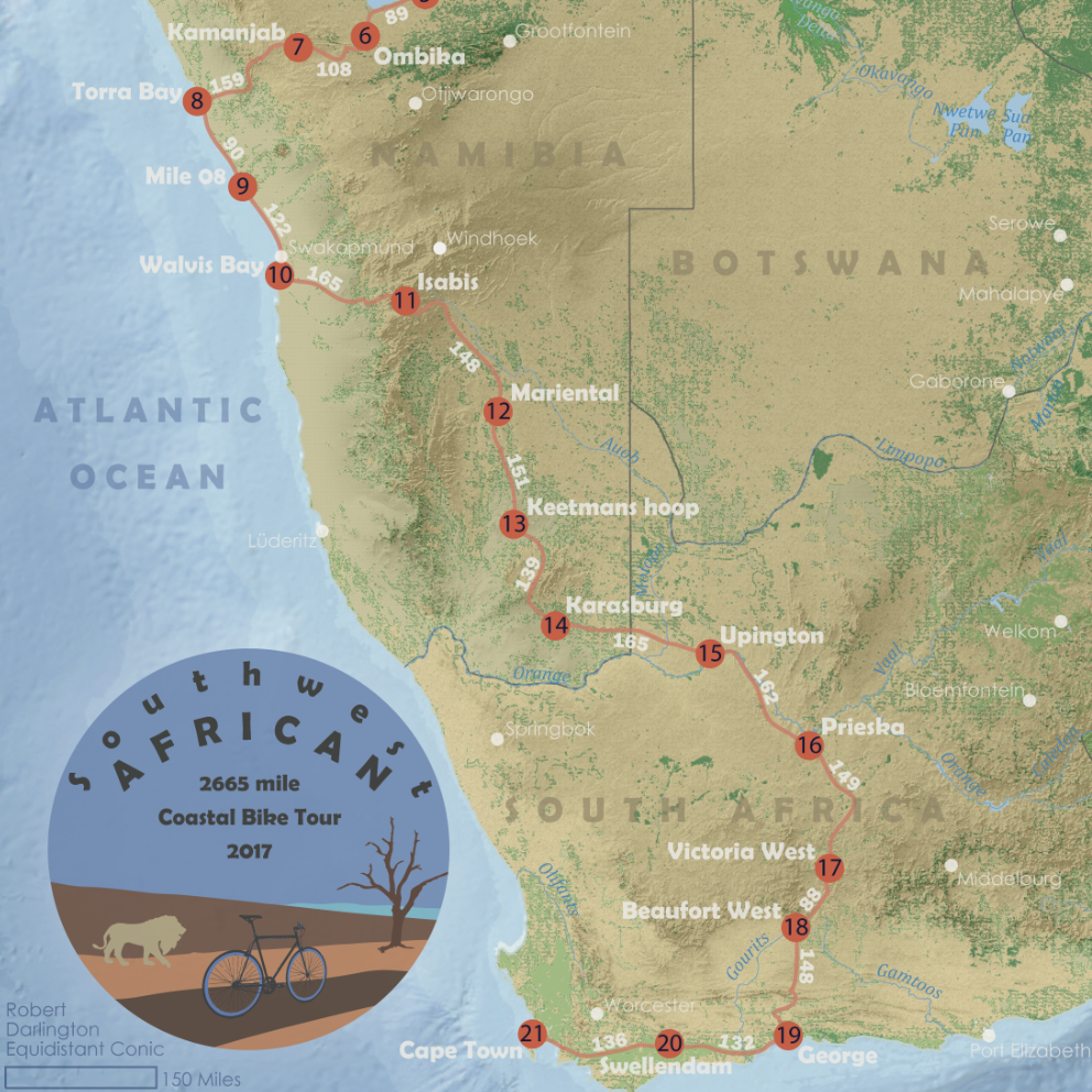 Africa Bike Route